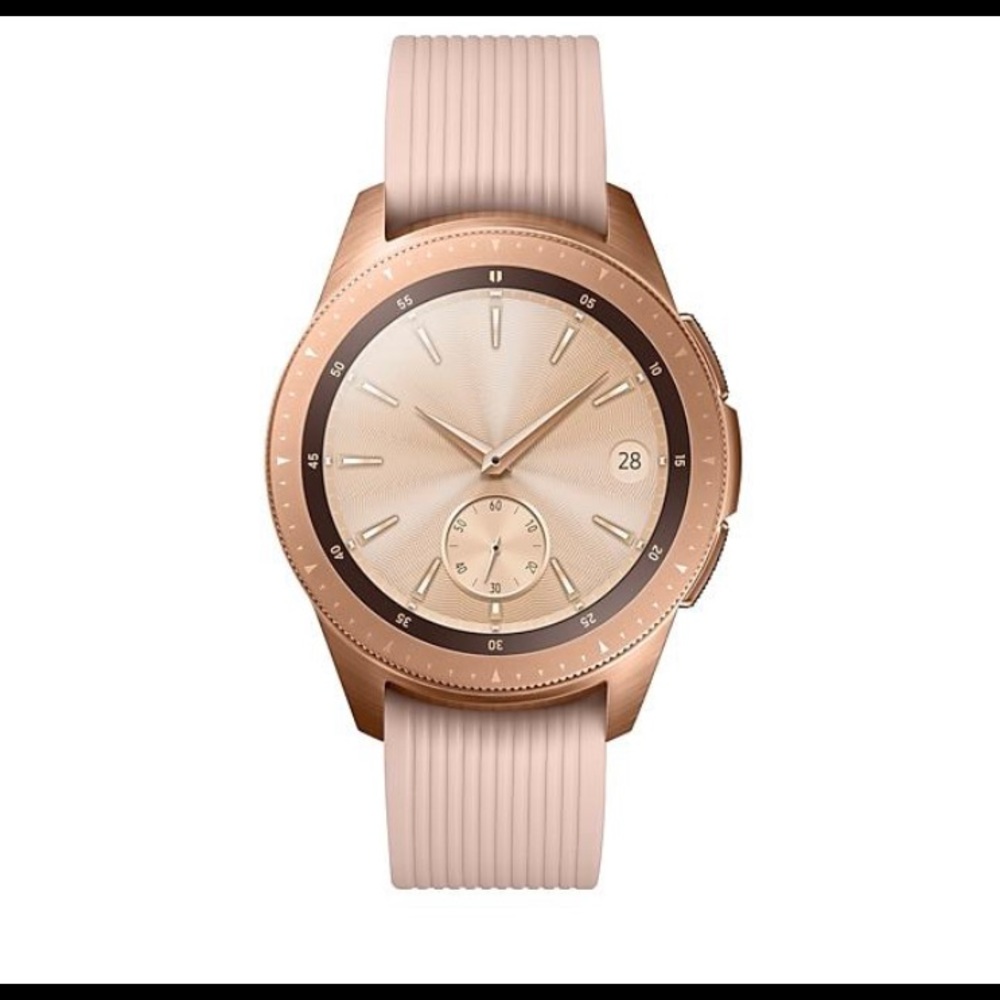 Galaxy Samsung rose gold smart watch